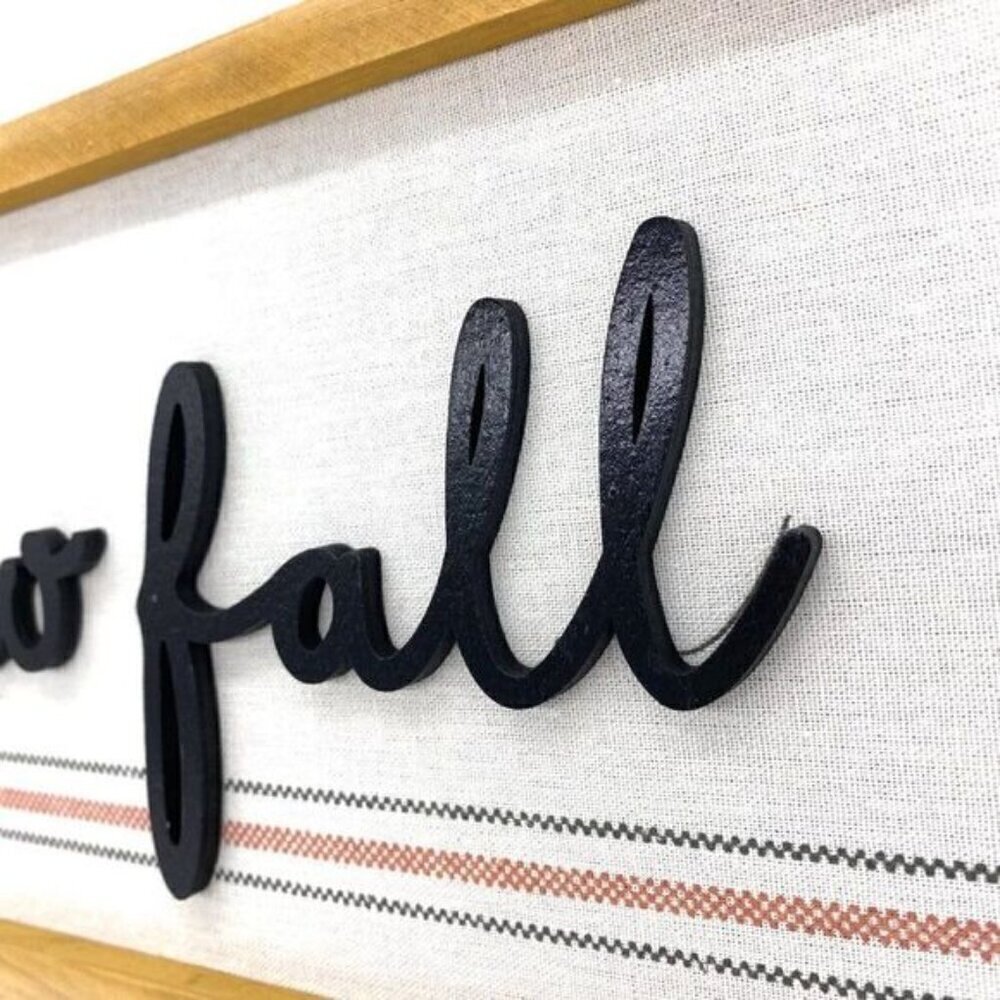Hello Fall Farmhouse Sign Wall Decor - Picture 3 of 7